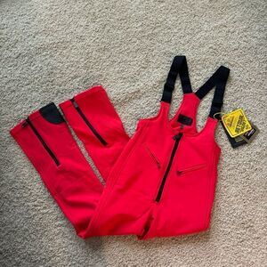 Goldbergh Phoebe Ski Pants Salopettes Bibs NWT Flame Red US 10